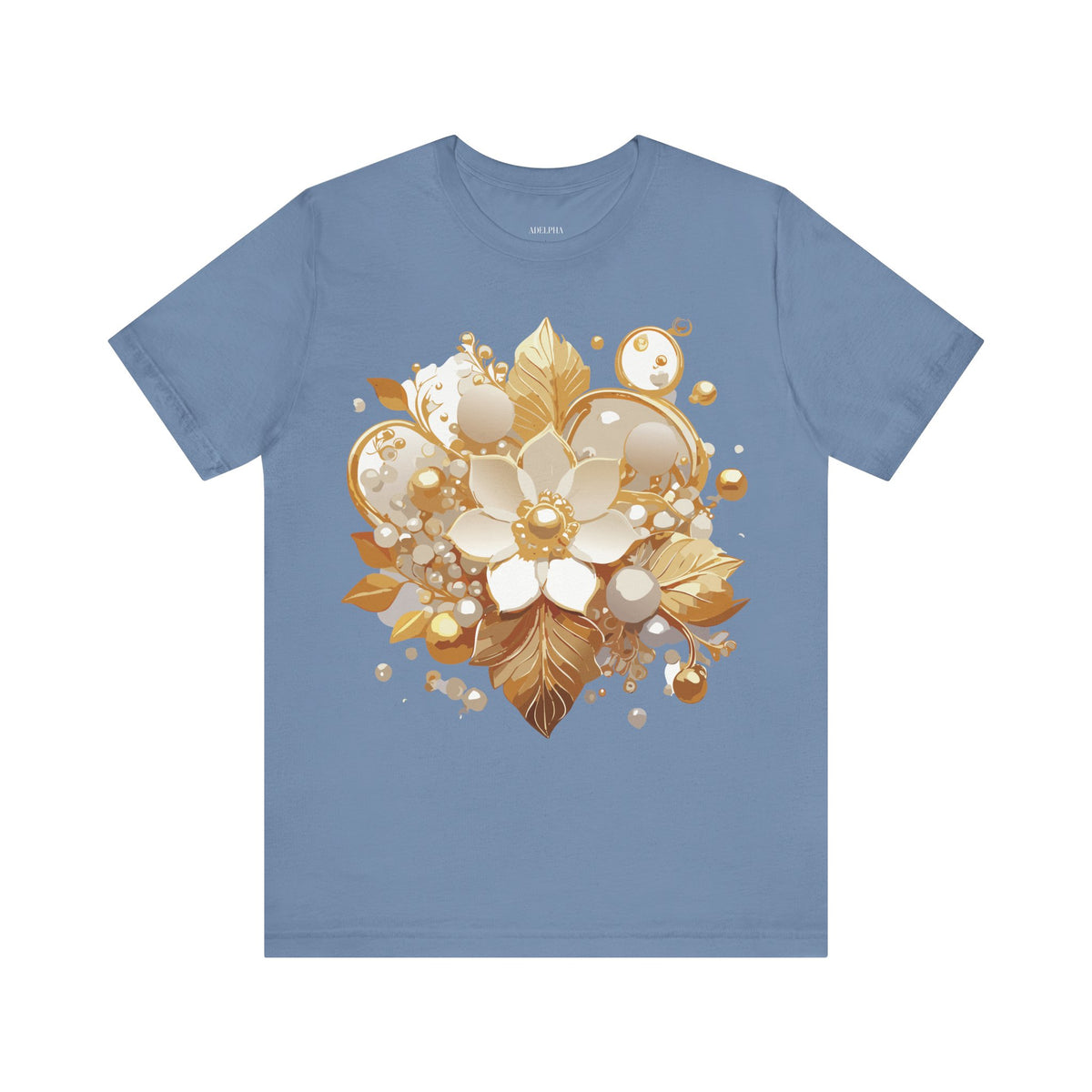 Jewelry Graphic Unisex Cotton Bella+Canvas Tee with Art Design n134