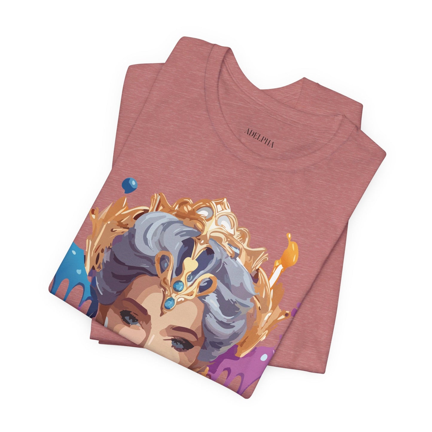 Queen Graphic Tee Unisex Jersey Short Sleeve Adelpha Art Design Vintage Inspired