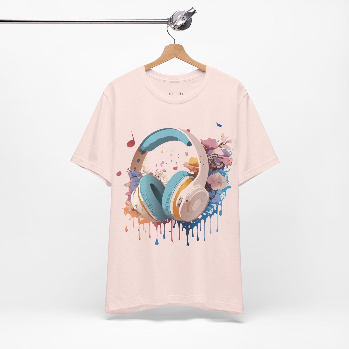 Unisex Graphic Tee Adelpha Art Design Vintage Music Inspired Short Sleeve Jersey Premium