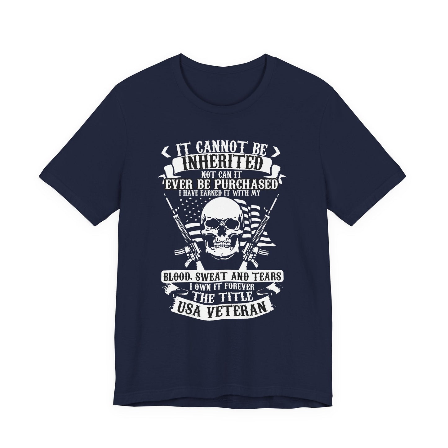 Army Veteran Patriotic Graphic Design Unisex Cotton T-Shirt v54