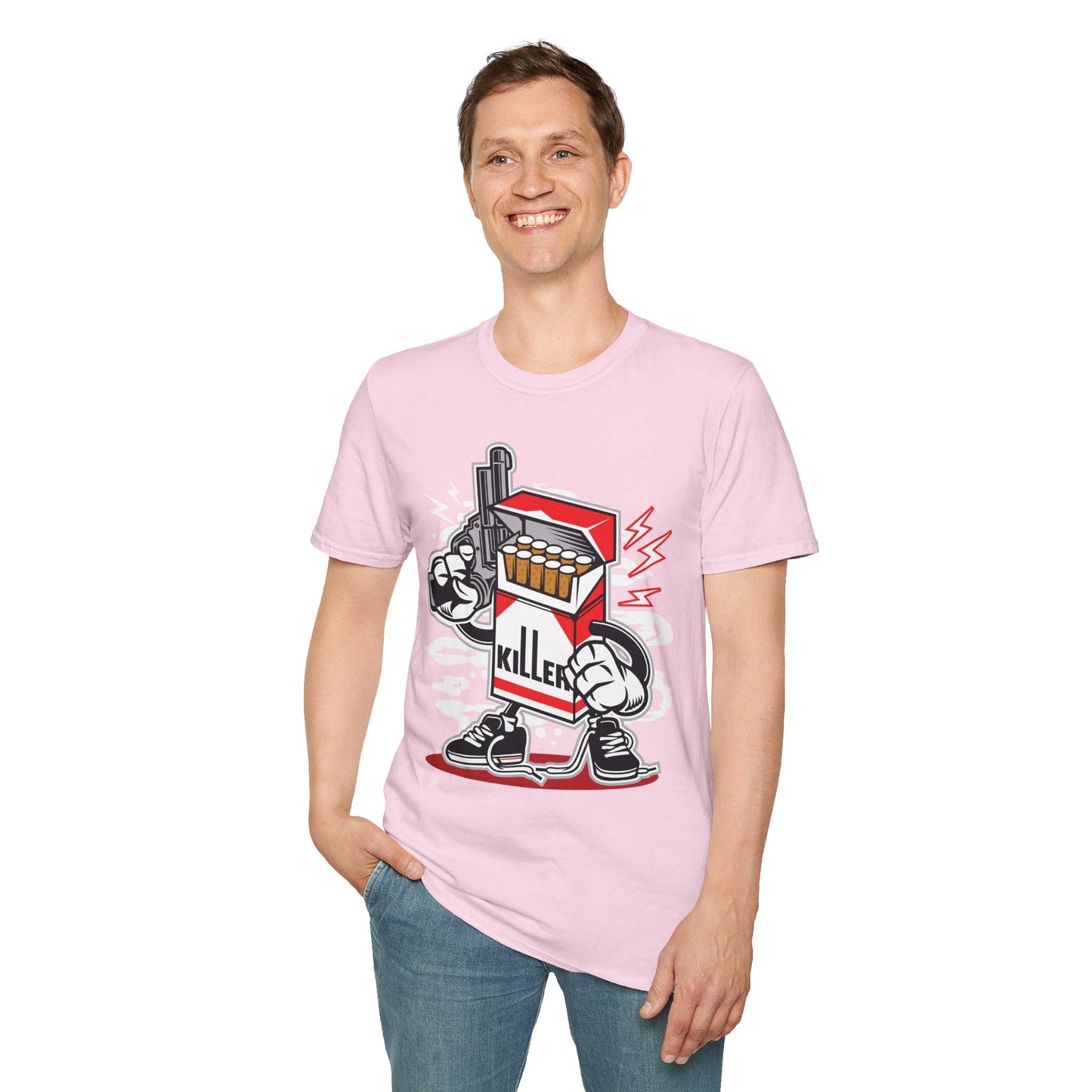 Cartoon T Shirt Animation Tee Funny Unisex Gildan Softstyle 64000 100 Percent Ring Spun Cotton