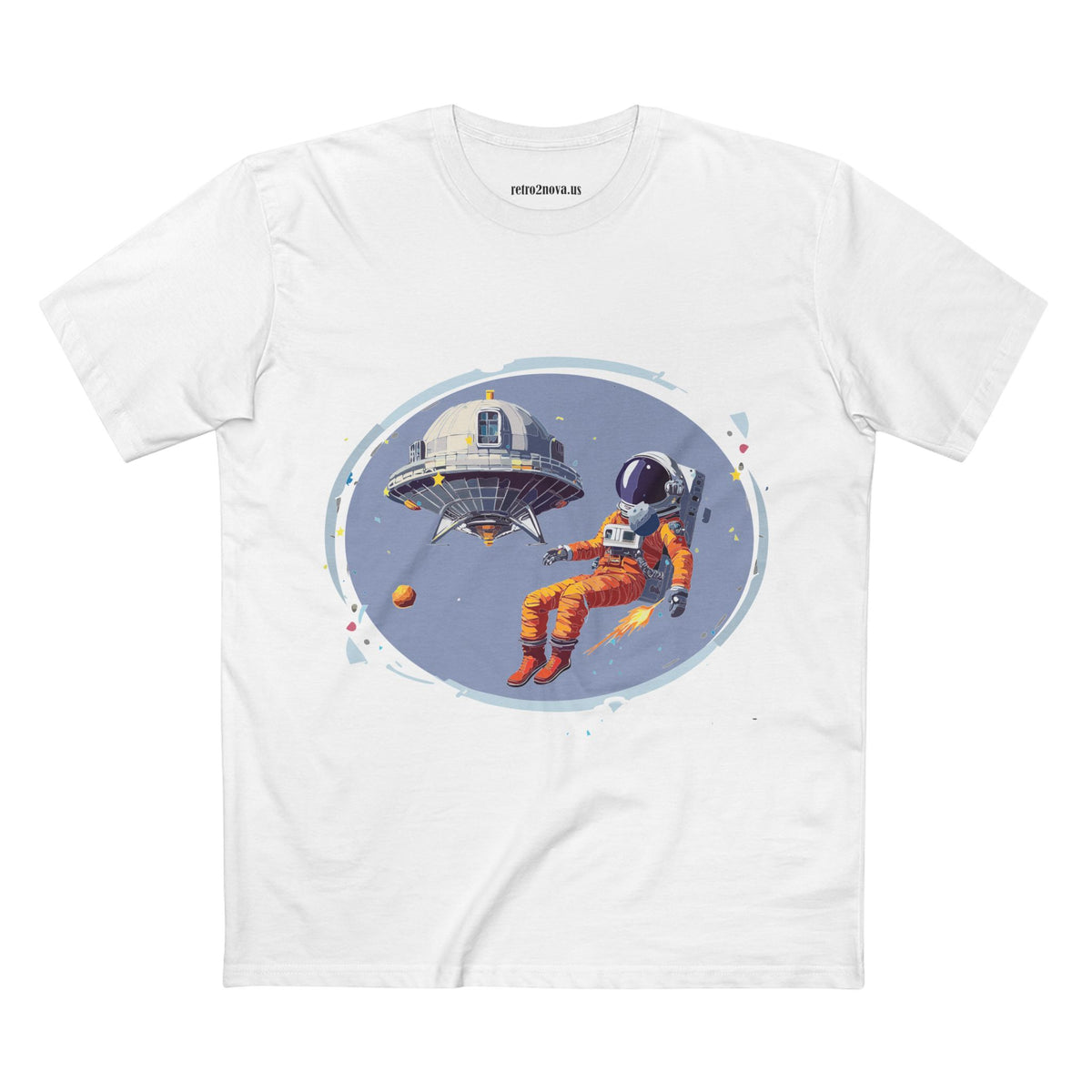 Cosmos Astronaut Graphic Tee Staple Unisex 100 Cotton Tee Shirt - CS-12