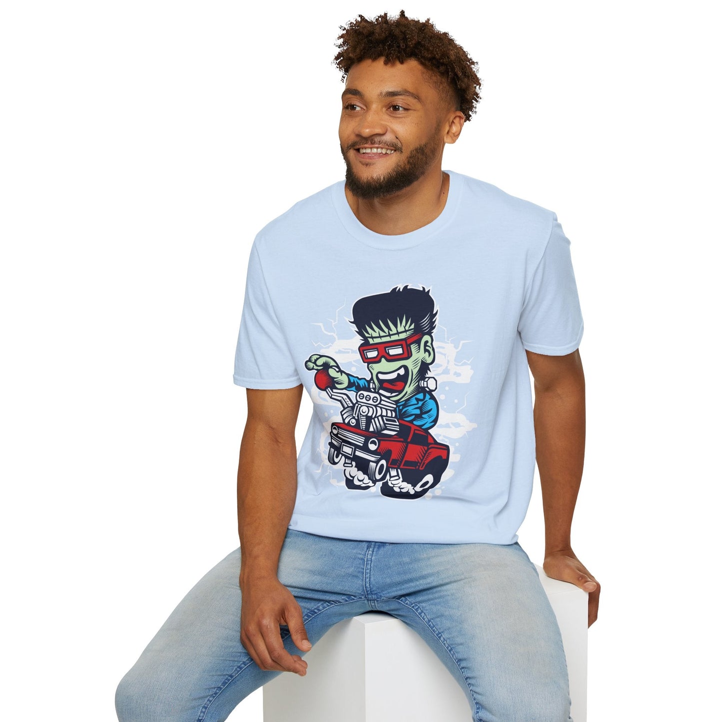 Cartoon T Shirt Animation Tee Funny Unisex Softstyle Gildan 64000 100 Percent Cotton