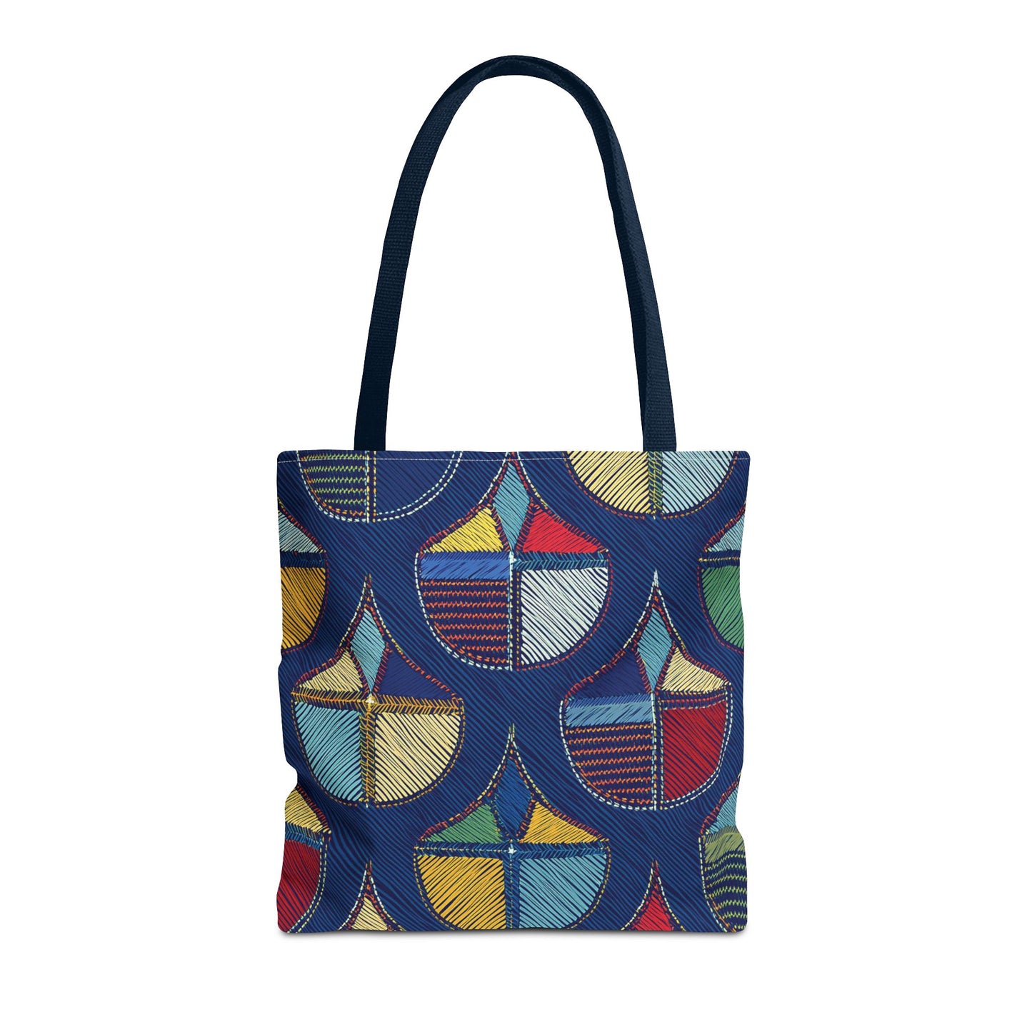 Denim Fabric Imitation Print Unisex Canvas Bag Poly Spun 3 Sizes Tote Bag 189-7