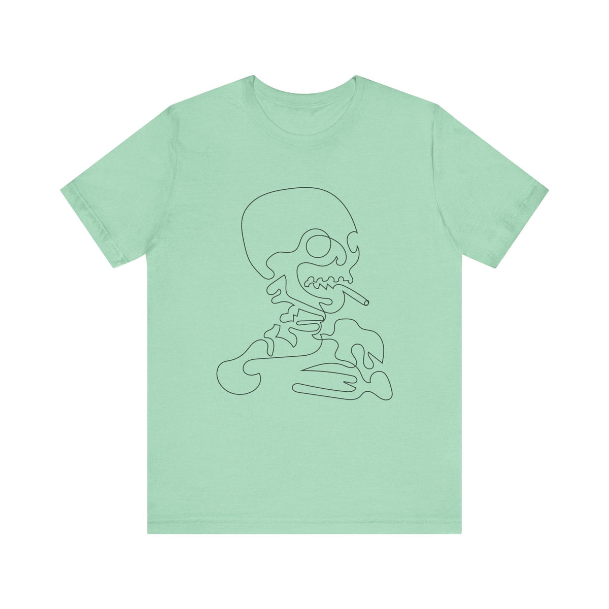 Camiseta unisex de algodón con calavera