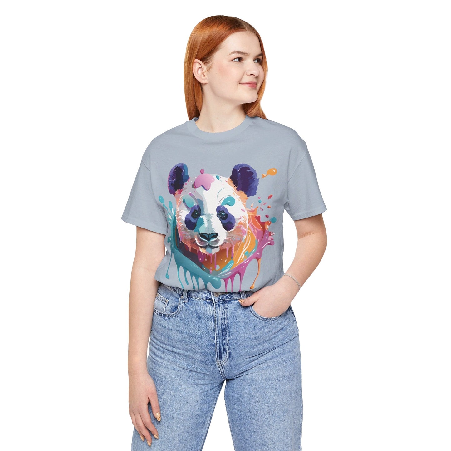 Panda Graphic Tee Unisex Vintage Inspired Art Design By Adelpha Premium Jersey Short Sleeve