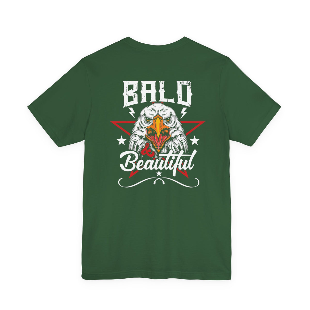Bald Beautiful Eagle T-Shirt Patriotic Vintage Illustration Unisex Cotton Tee a3