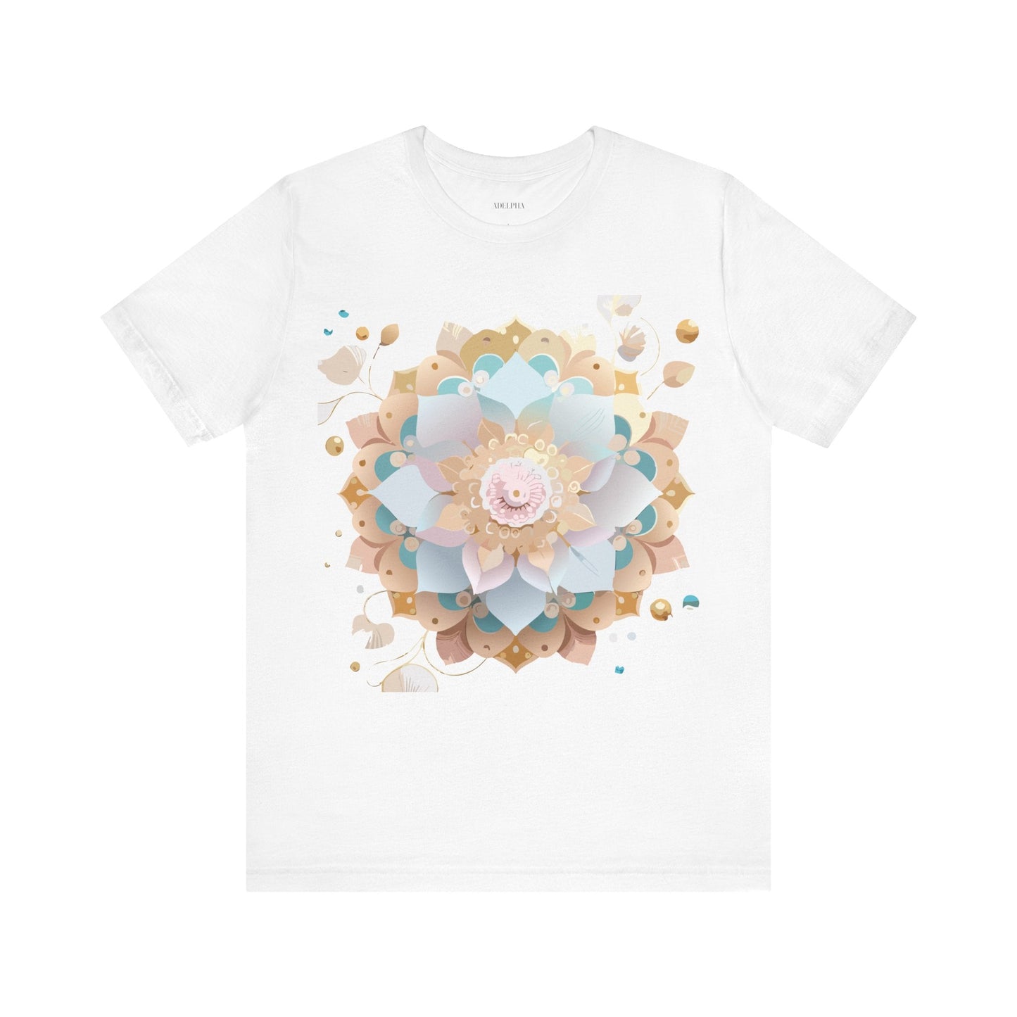 Mandala Graphic Unisex 100 Cotton Vintage Floral Artwork Tee 9