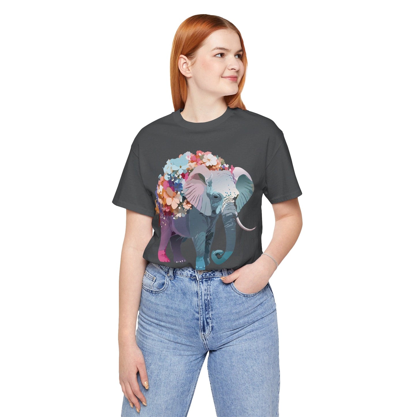 Elephant Graphic T Shirt Unisex Vintage Inspired Adelpha Artwork Short Sleeve Tee