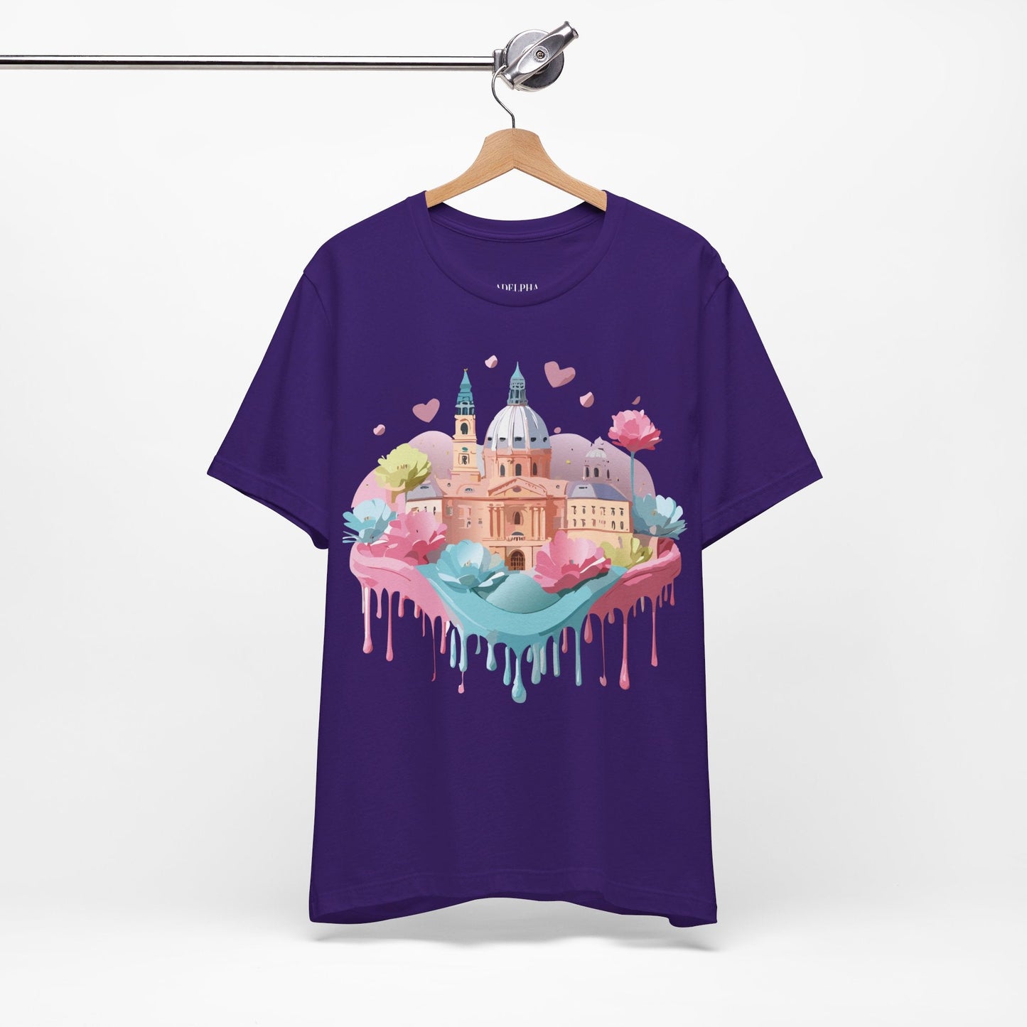 Prague Tourist Graphic Tee By Adelpha Unisex Vintage Inspired Art Shirt Original Artwork