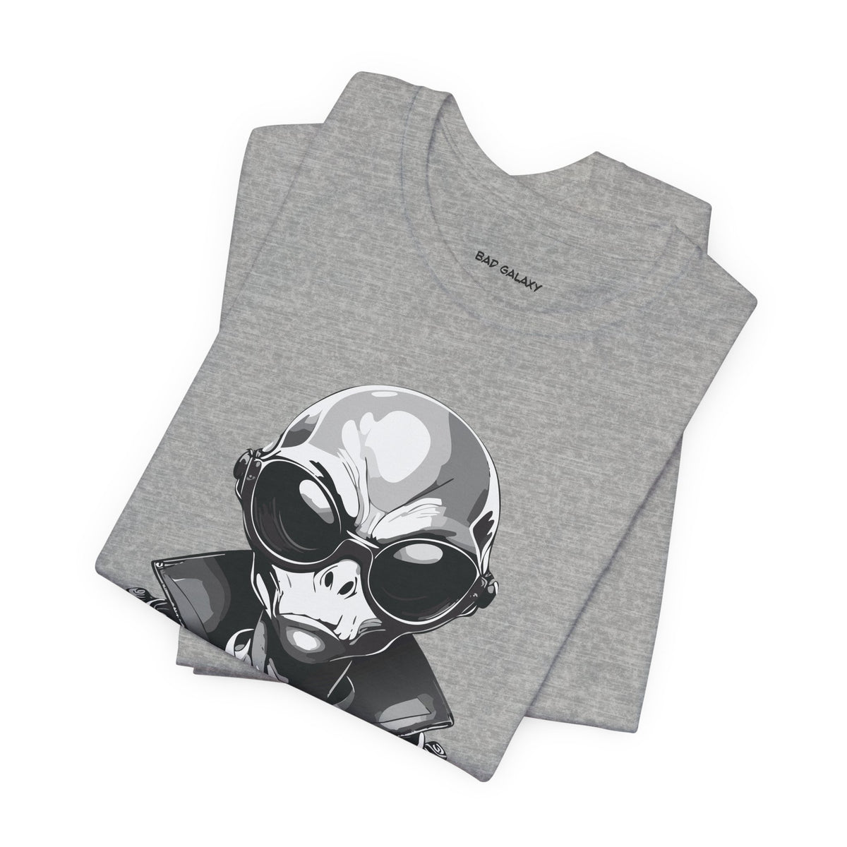 Alien Graphic Unisex Cotton Bella+Canvas Tee with Art Design b73