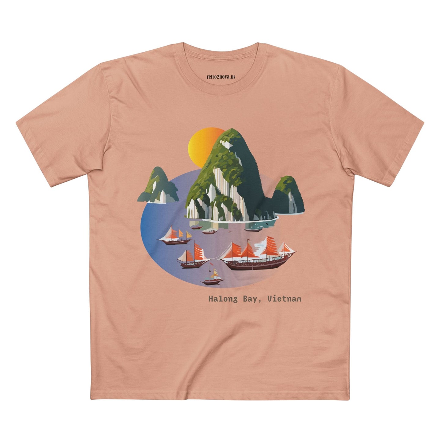 Travel Shirt Vietnam Tourists Unisex Premium Cotton Tee with Original Art Design