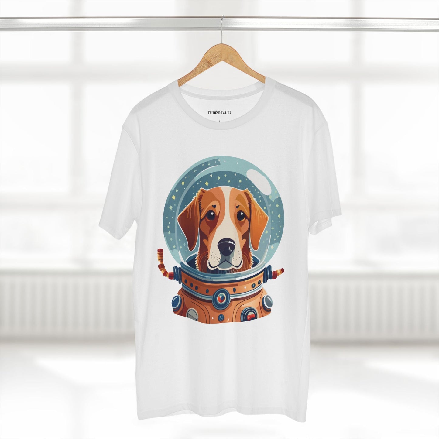 Unisex Dog Art Shirt Premium Cotton Tee With Original Animal Design From Retro2Nova Art Collection For Everyday Comfort