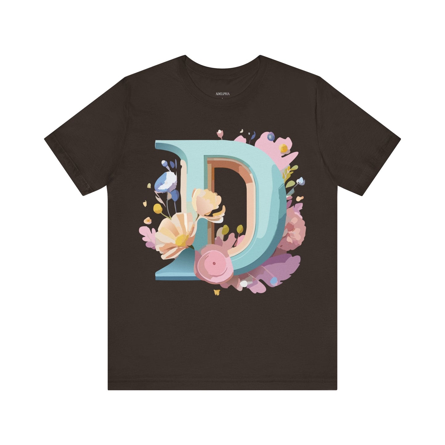 Adelpha Vintage Letter D Shirt Unisex Graphic Tee for Everyday Comfort and Style