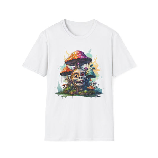 Funny Mashroom Cartoon  Graphic Tee Gildan Unisex 100 Cotton Tee Shirt c20