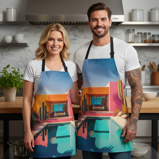 Home 100% Polyester Stain-resistant 31.5 x 25.6  Art Print Canvas Apron 2
