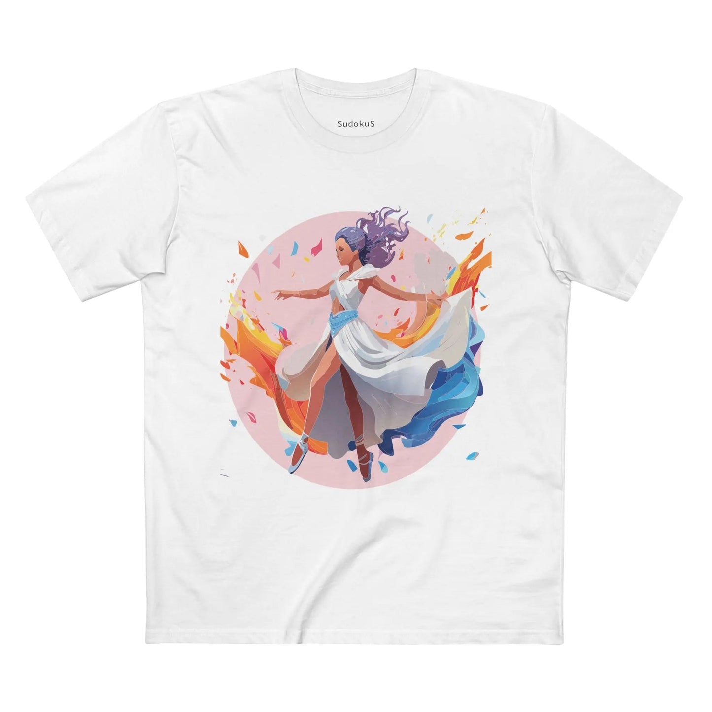 Dancer Graphic Unisex 100 Cotton Staple Tee 9