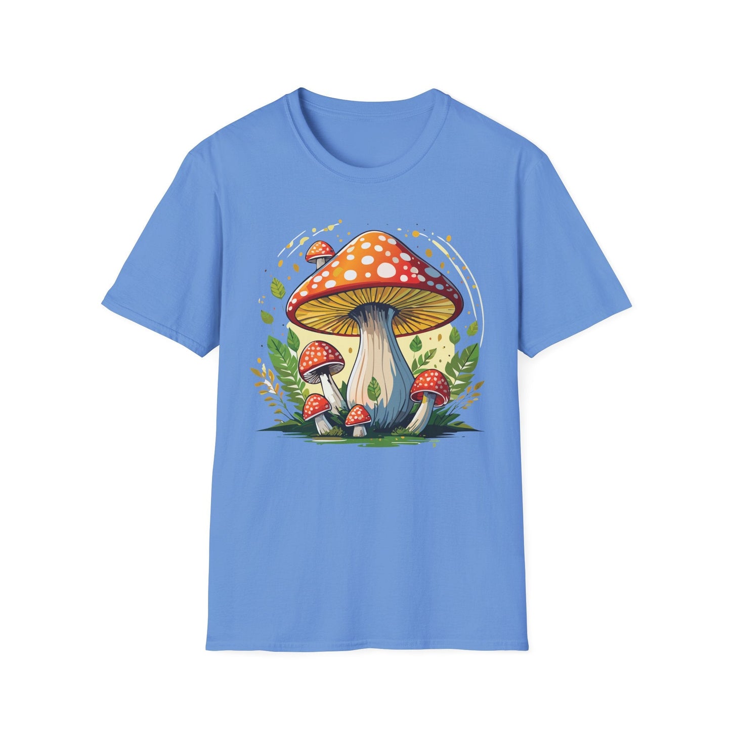 Mashroom Tee Shirt Unisex Funny Mashroom Design Softstyle 64000 Ring Spun Cotton Tee