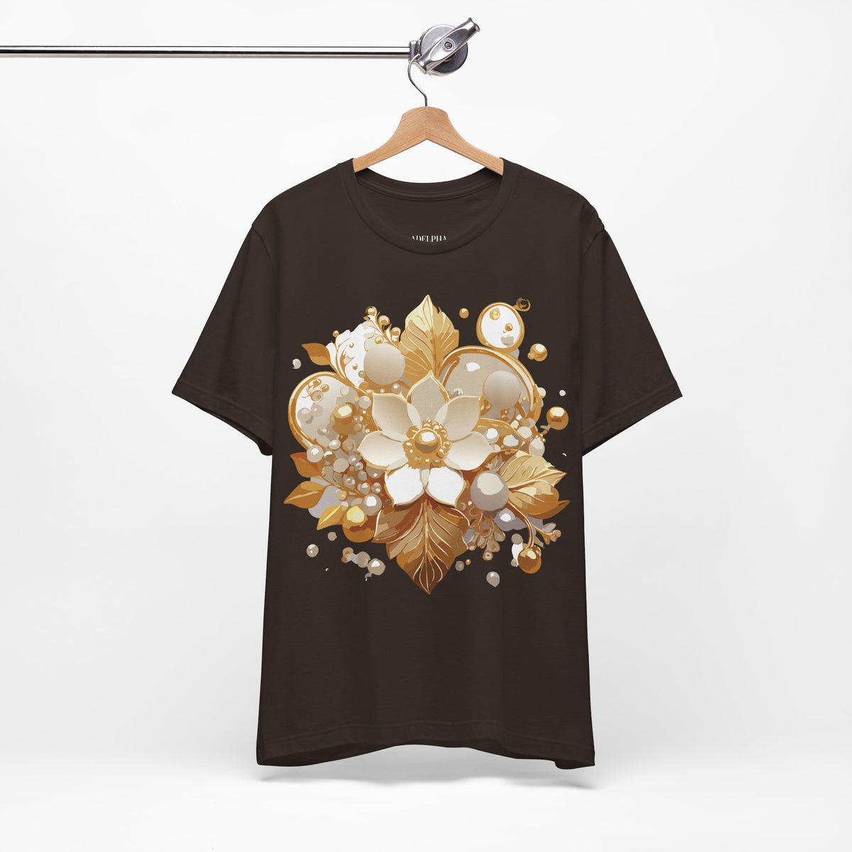 Jewelry Graphic Unisex Cotton Bella+Canvas Tee with Art Design n134