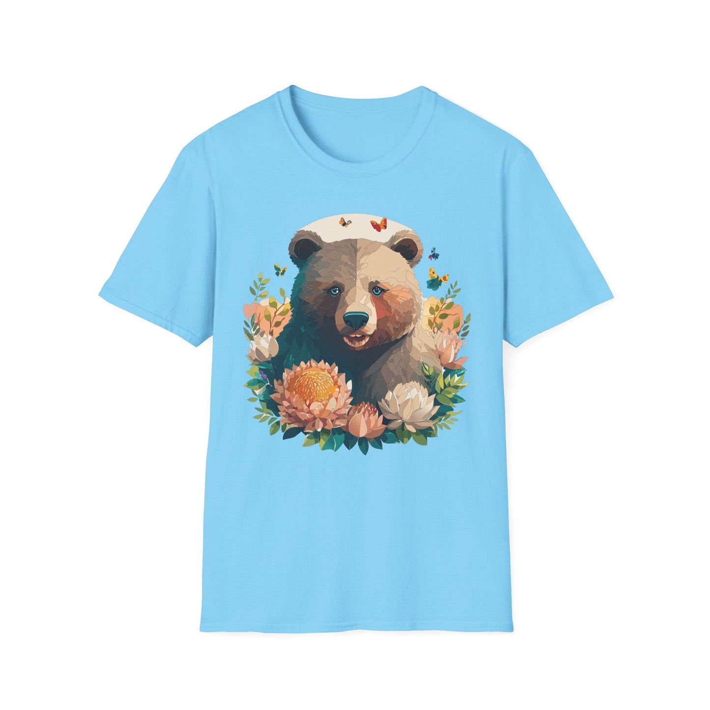 Bear T Shirt Unisex Teddy Bear Shirt Softstyle 100 Percent Ring Spun Cotton Tee Essentials