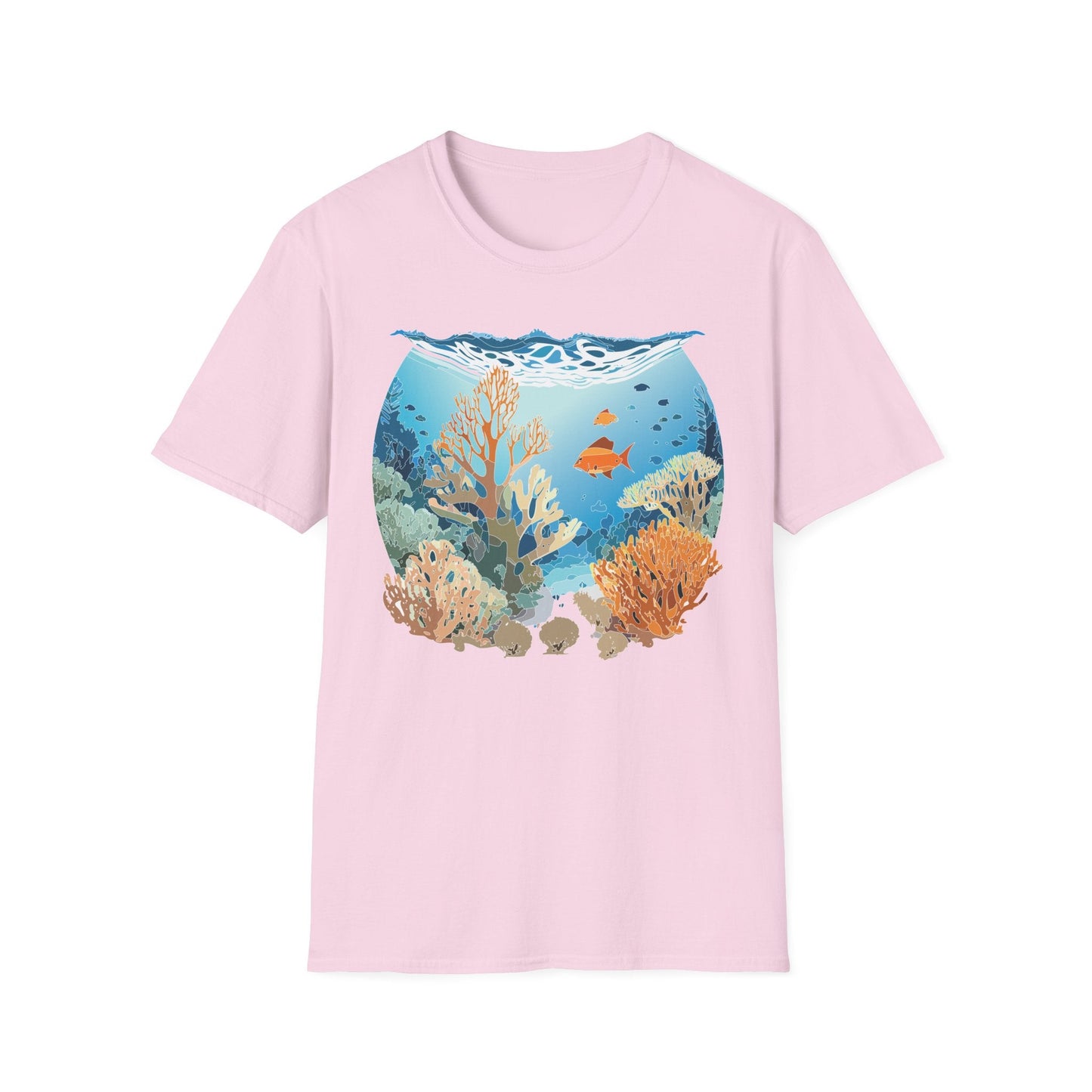 Ocean Tee Shirt Unisex Gildan Softstyle Cotton Tee Shirt 64000 Lightweight Breathable Comfort