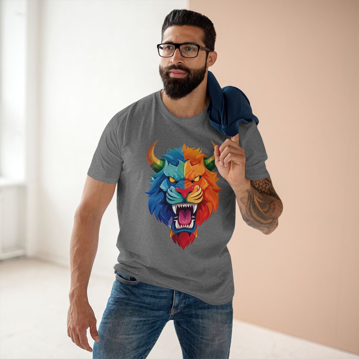 Cartoon Monsters Graphic Unisex 100 Cotton Staple Tee 17