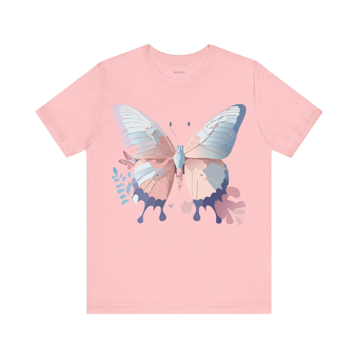 Butterfly Graphic Unisex Cotton Bella+Canvas Tee with Art Design n107