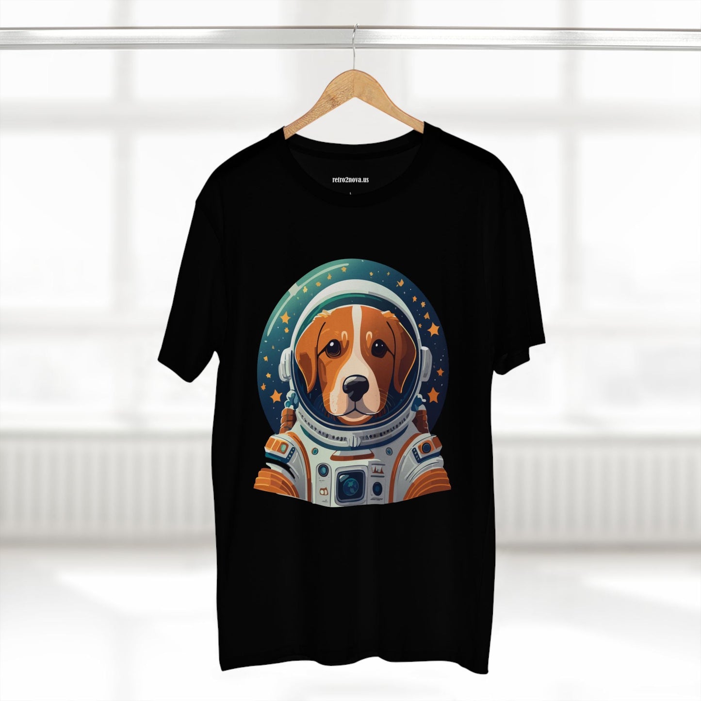 Unisex Premium Cotton Tee With Original Dog Art Shirt Design By Retro2Nova Discover Everyday Comfort And Style