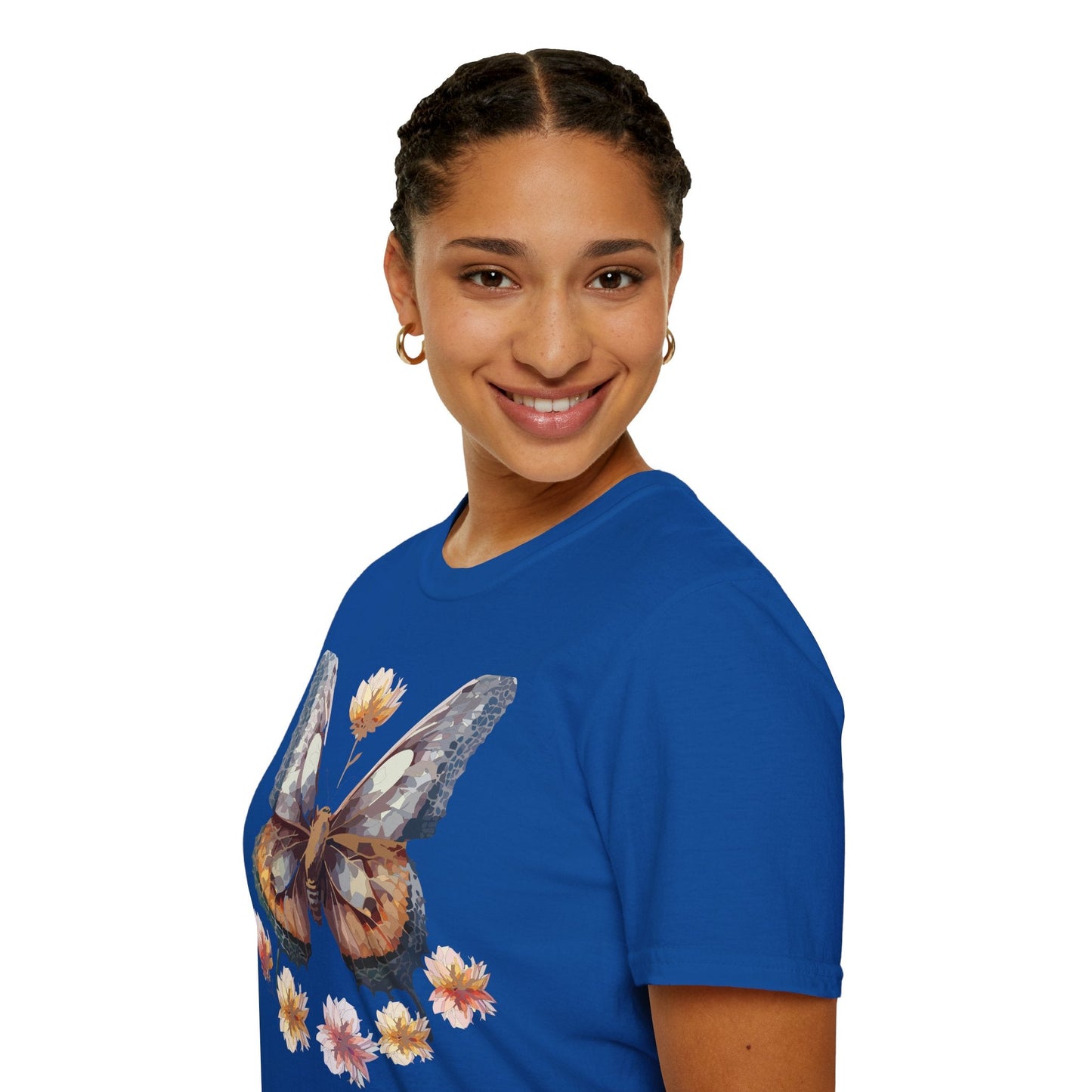 Butterfly Shirt Unisex Monarch Butterfly Tee Gildan Softstyle 64000 Ring Spun Cotton