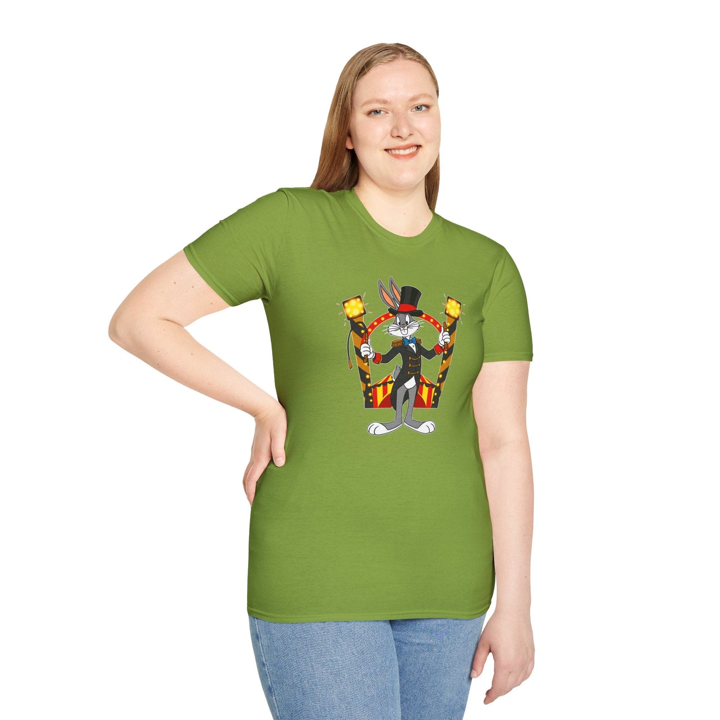 Bugs Bunny T Shirt Unisex Cartoon Tee Gildan Softstyle 64000 Tee Comfort Cotton Fabric