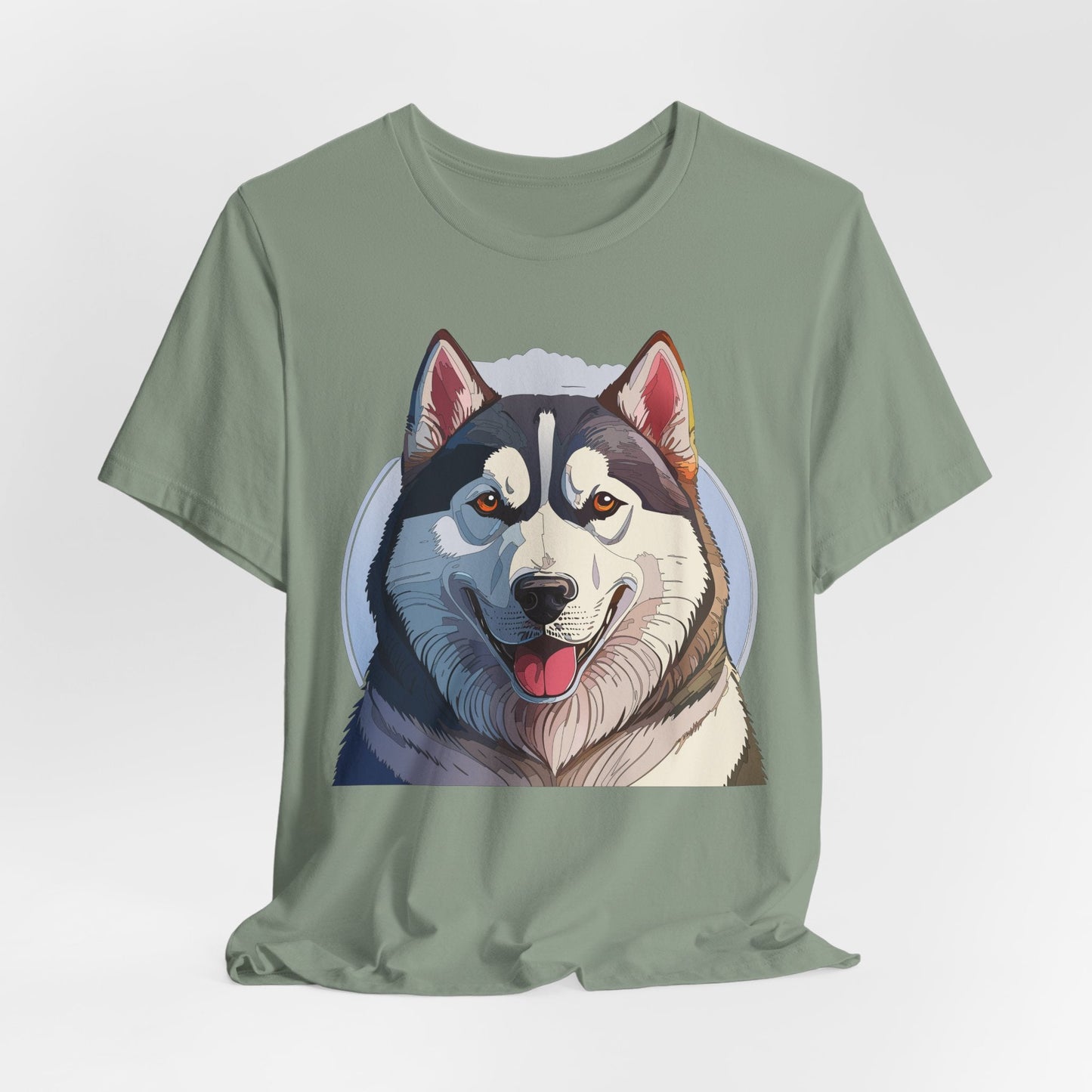 Unisex Animal Shirt Art Design Tee With Wild Animals Graphic Print Short Sleeve Style