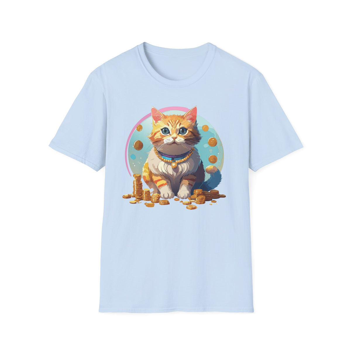 Lucky Cat Illustration T-Shirt | "I'm a lucky cat" design