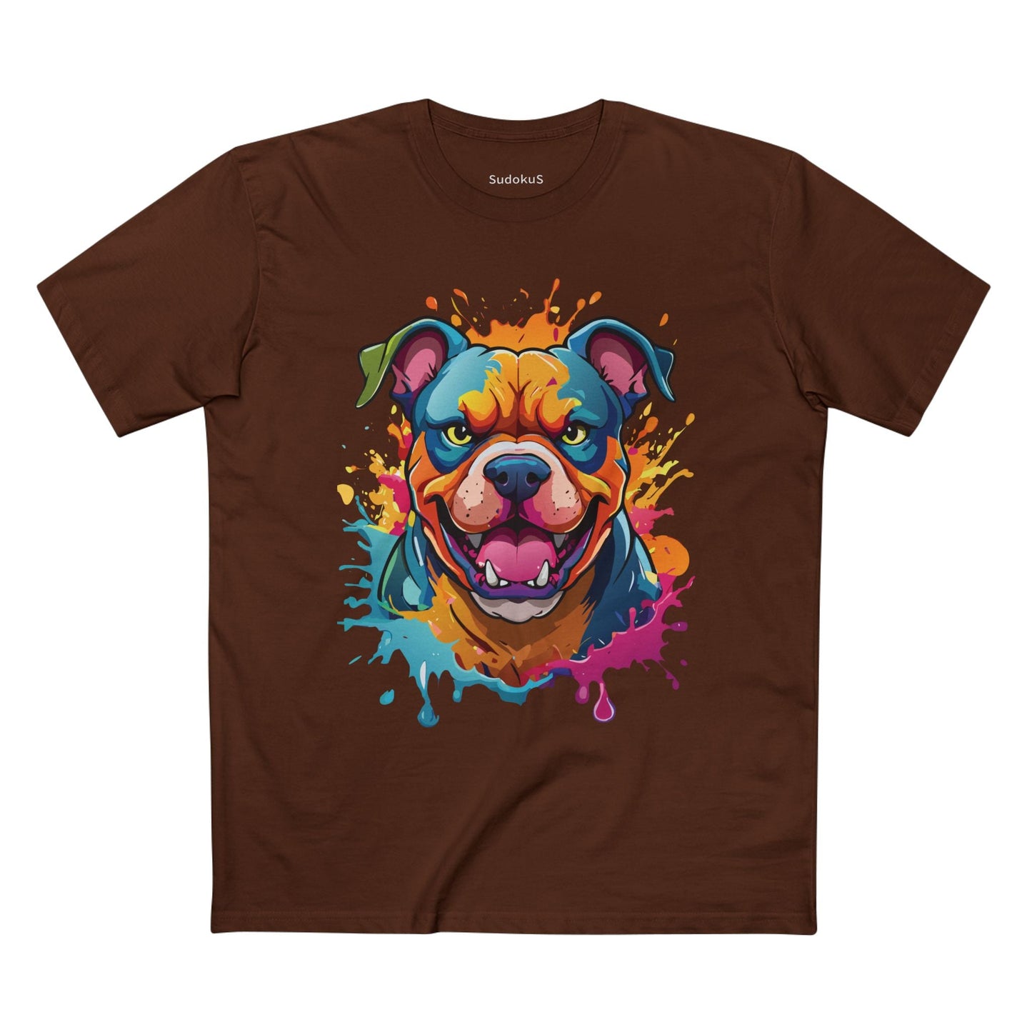 Dog Graphic Unisex 100 Cotton Staple Tee with Animal Design Artwork 35