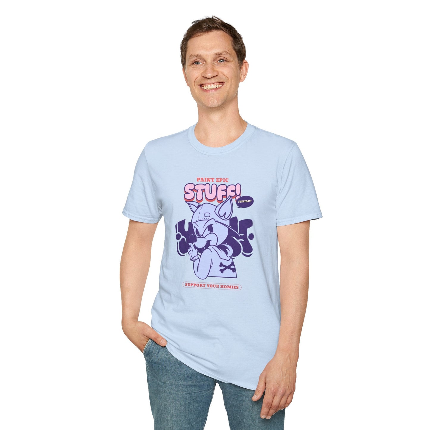 Funny Animals Shirts Unisex Graphic Tee Soft Cotton Gildan Softstyle 64000 Comfortable Everyday Wear