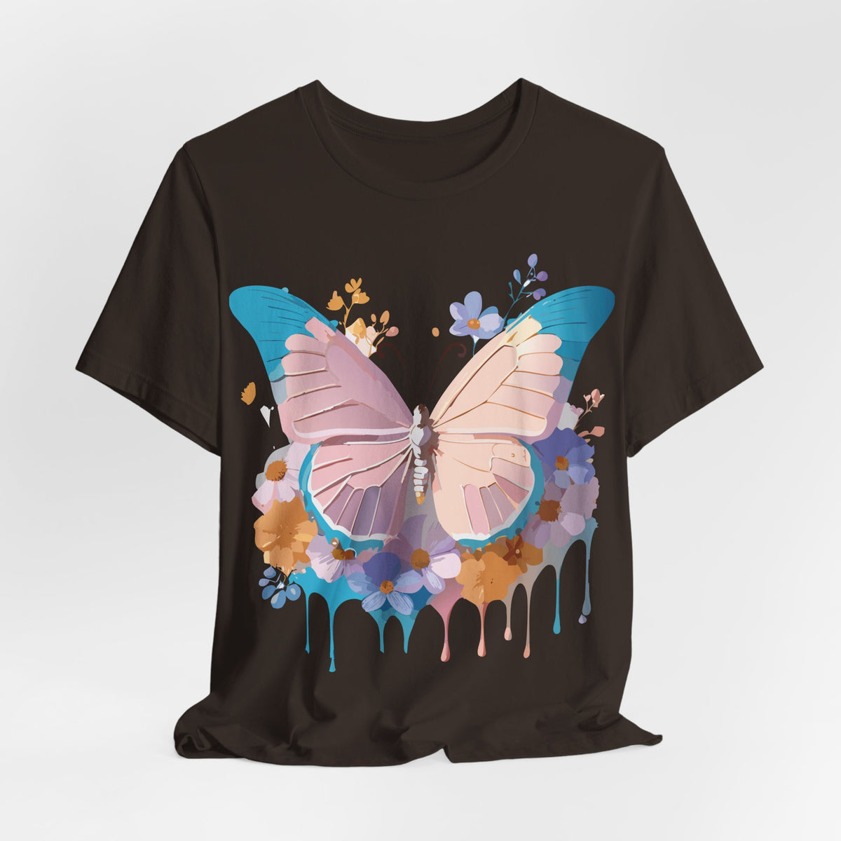 Butterfly Graphic Unisex Cotton Bella+Canvas Tee with Art Design n52