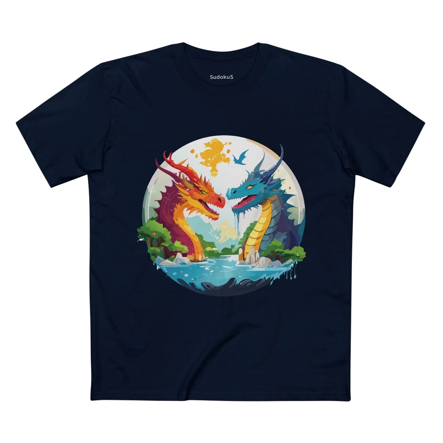 Dragon Graphic Unisex 100 Cotton Staple Tee 23