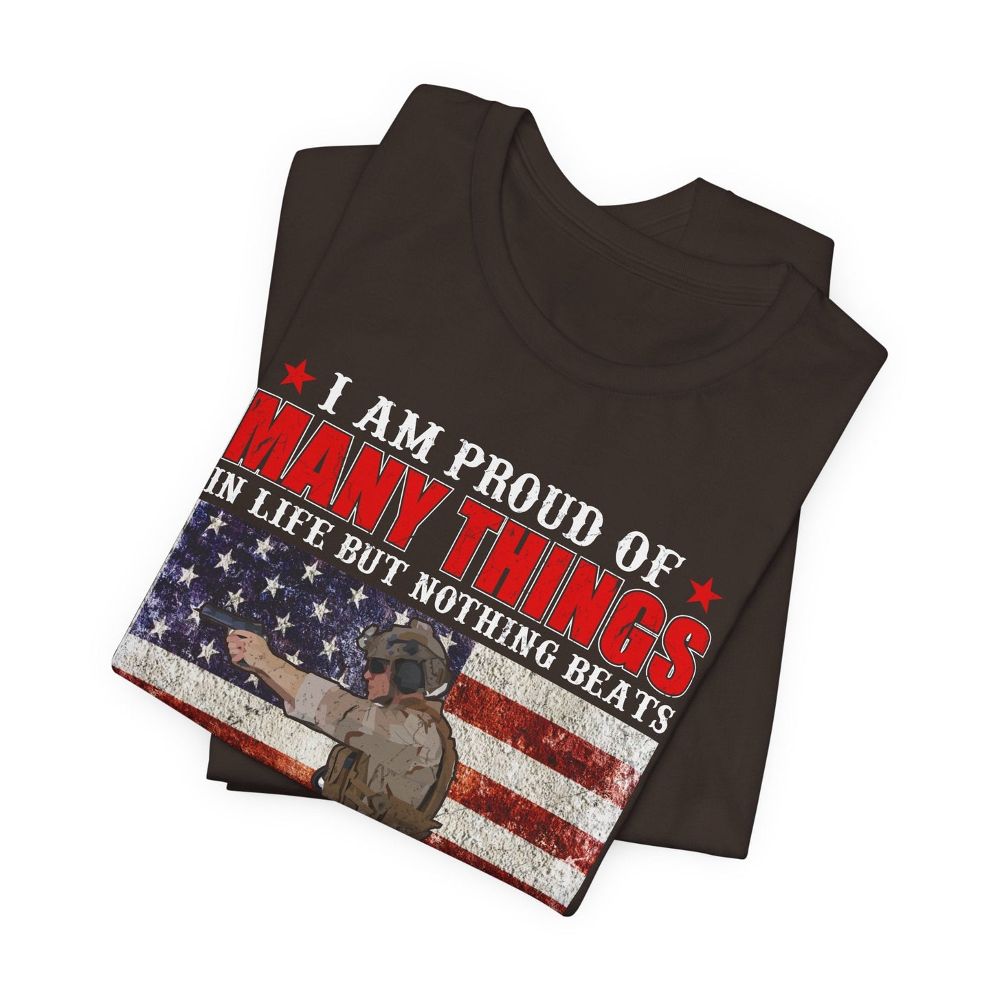 Army Veteran Patriotic Graphic Design Unisex Cotton T-Shirt v28