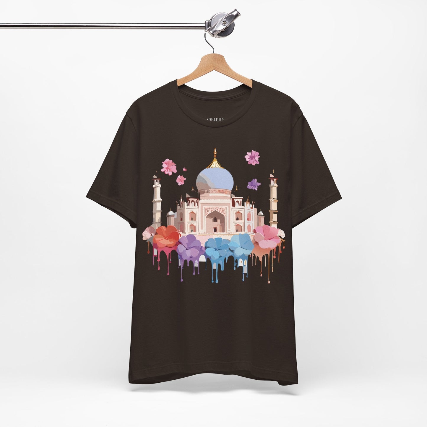 Taj Mahal Tourist Shirt Graphic Tee Unisex Vintage Inspired Adelpha Art Design Edition