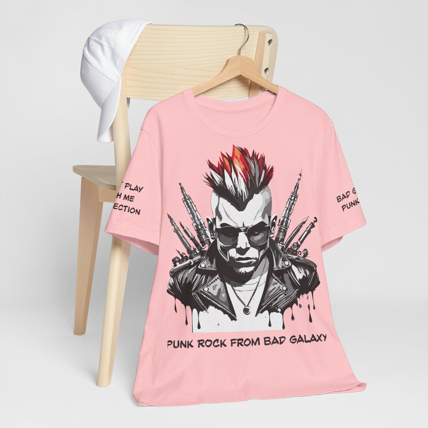 Punk Rock Tee Shirt Made To Order 100 Percent Cotton Lightweight Printed In USA Free Shipping