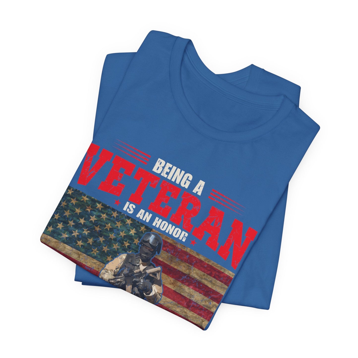 Army Veteran Patriotic Graphic Design Unisex Cotton T-Shirt v34