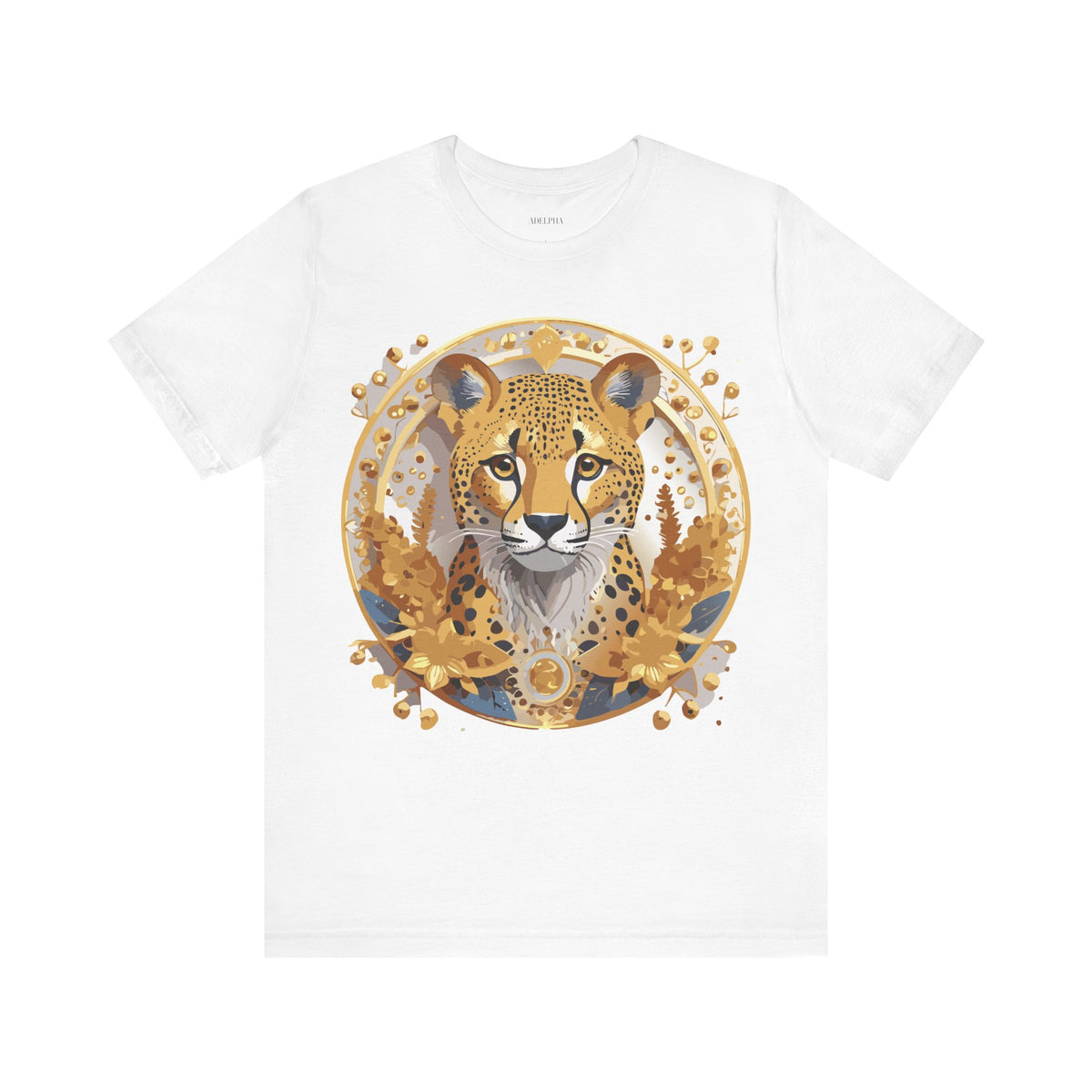 Medallion Graphic Unisex Cotton Bella+Canvas Tee with Art Design d55