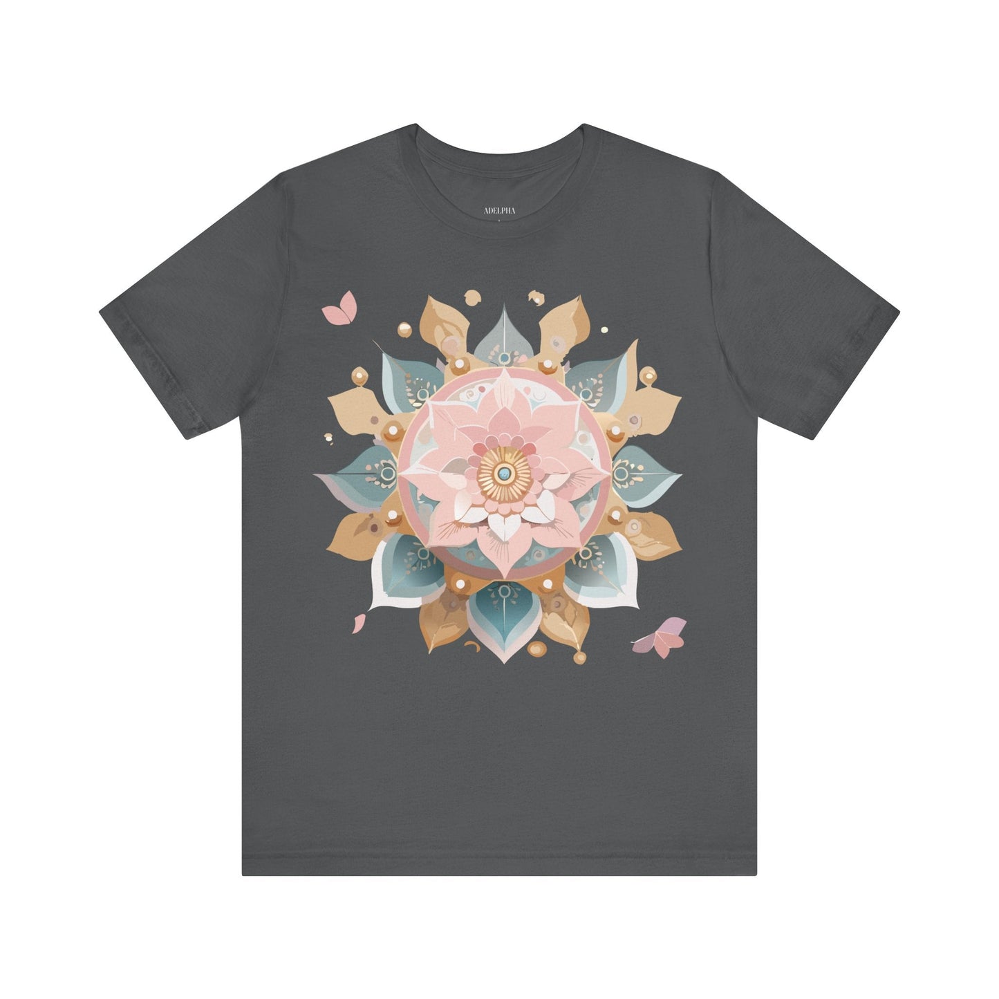Adelpha Mandala Graphic Tee Unisex Vintage Inspired Art Design Shirt Premium Comfort
