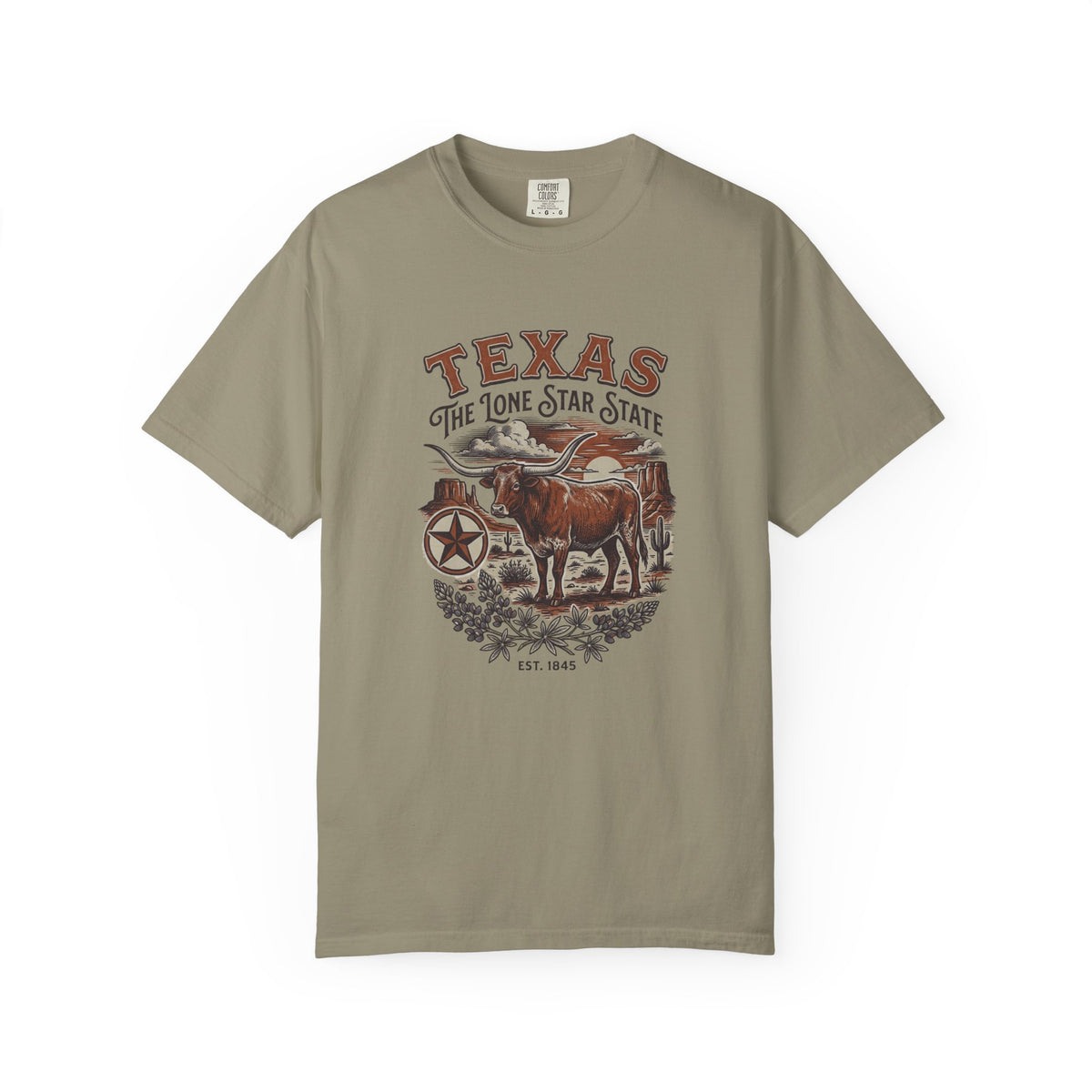 Texas State Vintage Travel Tourist Graphic Tee Unisex 100 Cotton Comfort Colors T-Shirt