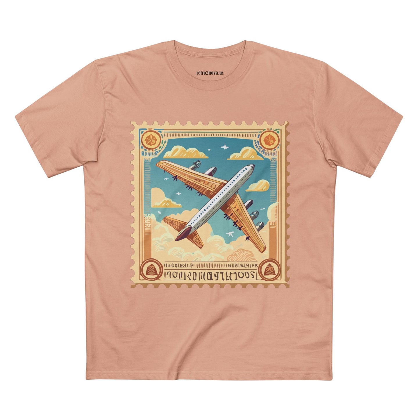 Stamp Shirt Postage Stamp Tee Unisex Premium Cotton Art Design PS18 Retro2Nova Collection
