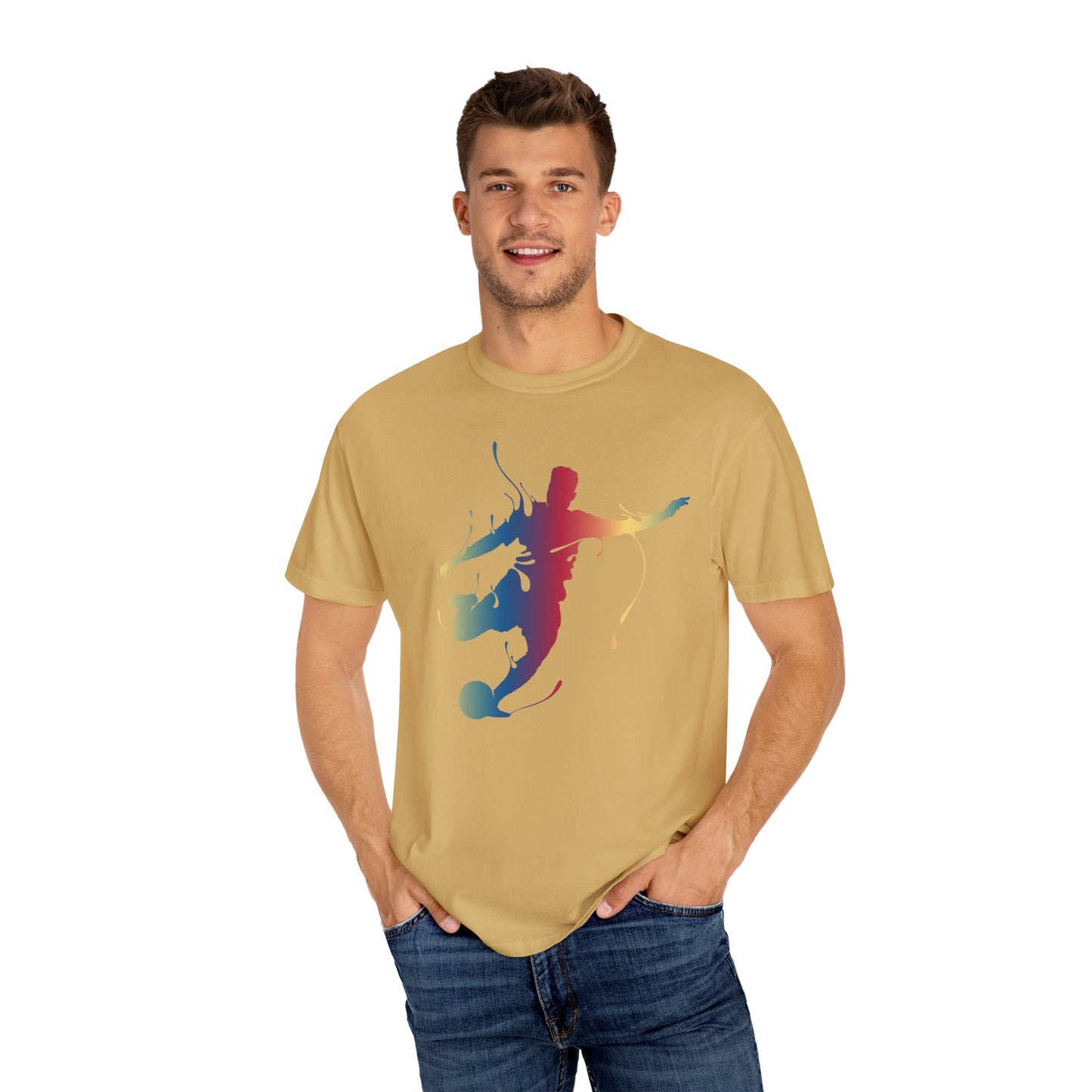 Unisex T-shirt with sports art design