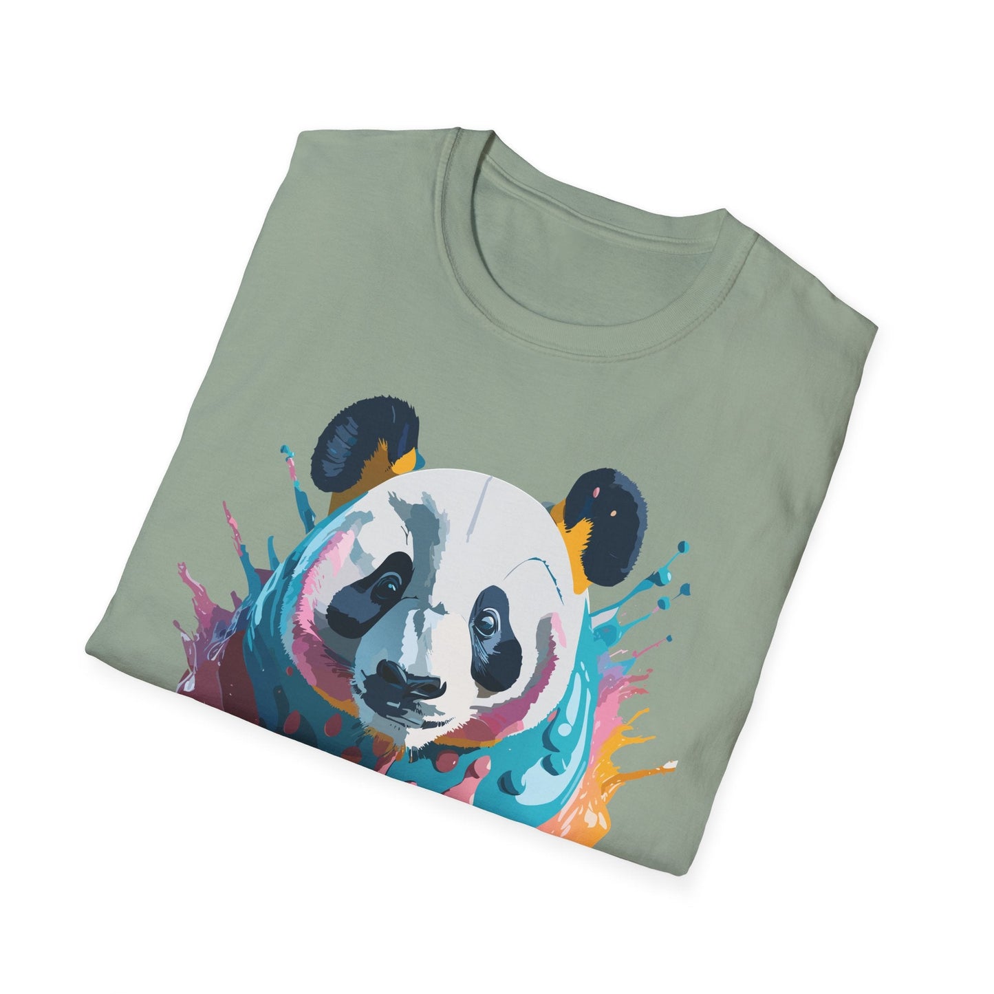 Panda Shirt Unisex T Shirt Gildan Softstyle 64000 Panda Graphic Animal Tee 100 Percent Cotton