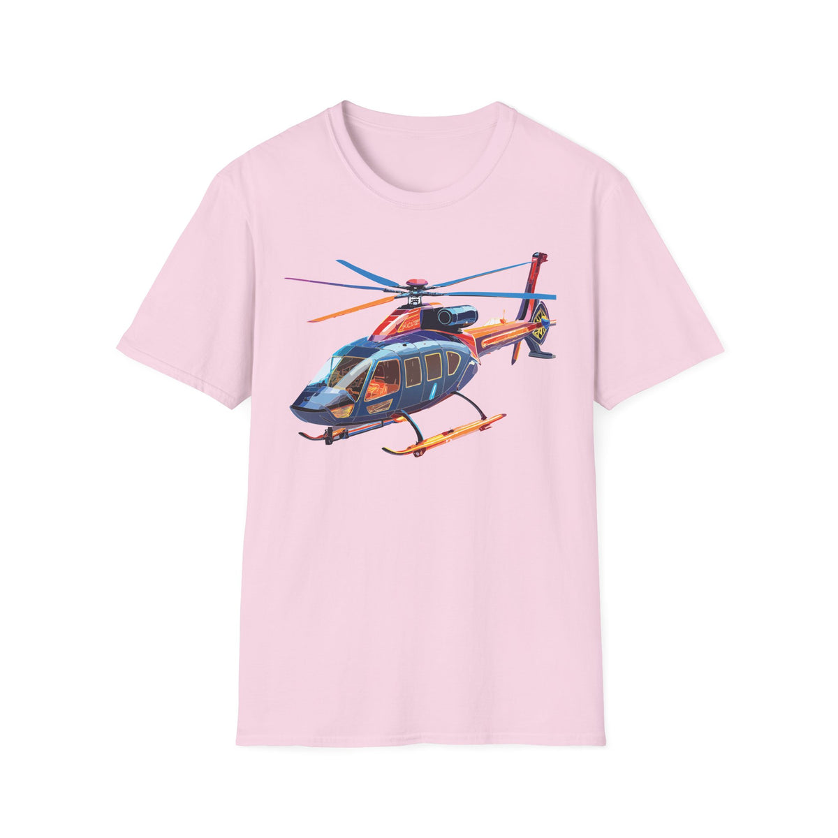 Chopper Helicopter Graphic Tee Gildan Unisex 100 Cotton Tee Shirt c07