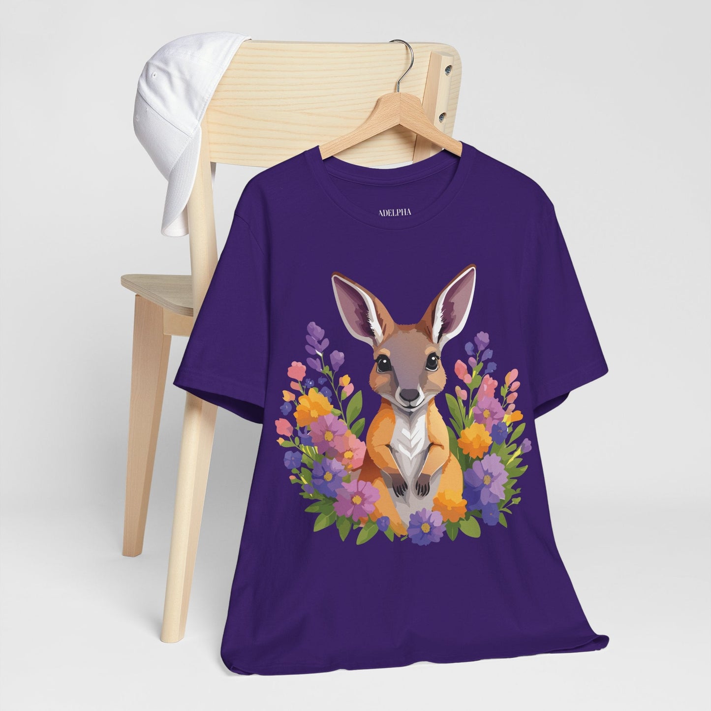 Kangaroo Graphic Unisex 100 Cotton Vintage Animal Artwork Tee 2