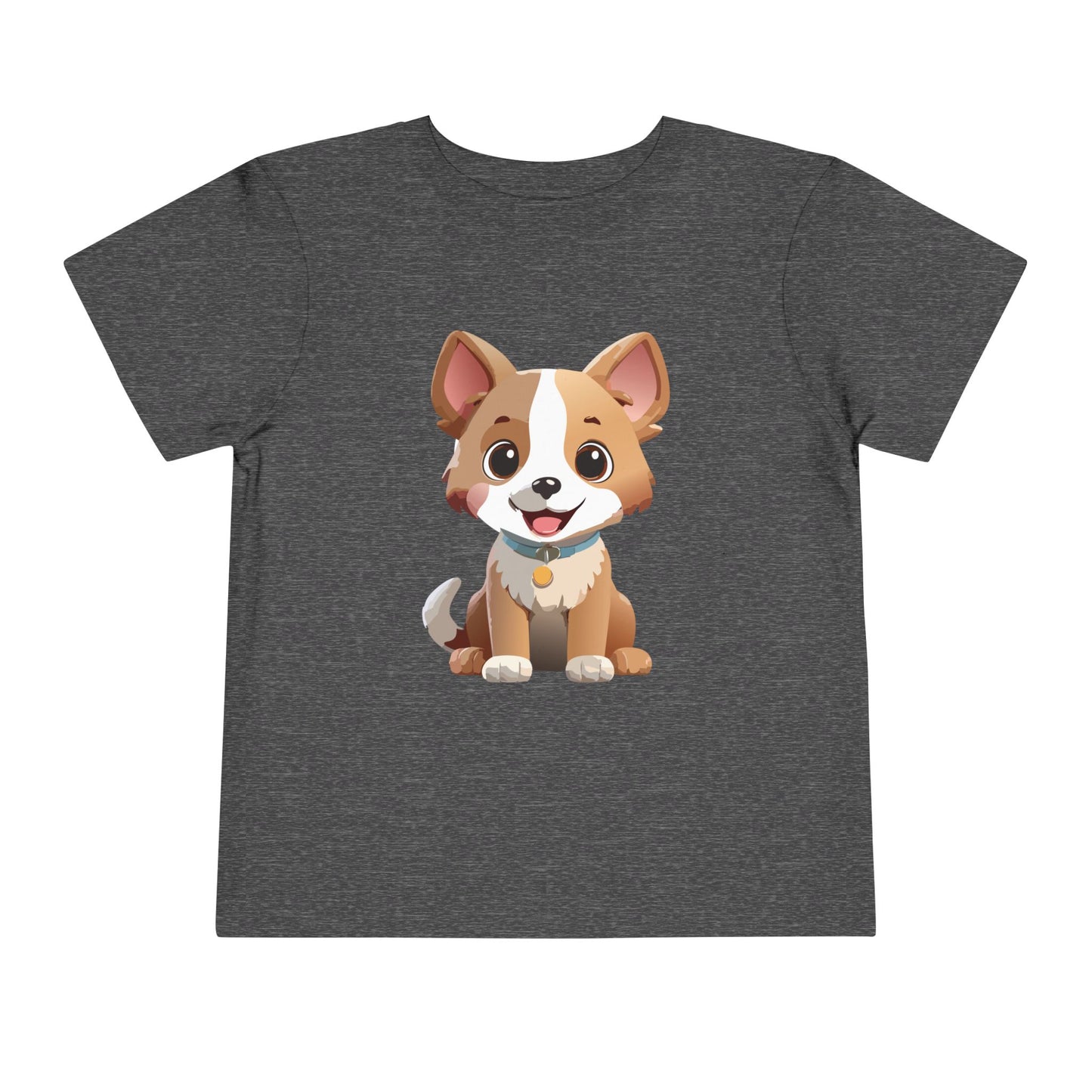 Bonita camiseta de manga corta para niños pequeños con diseño de cachorro: regalo adorable para amantes de las mascotas (2 a 5 años)