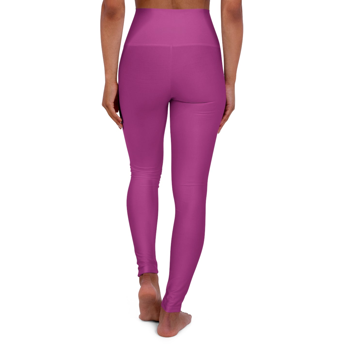 High-Waist Raspberry Plum Yoga Leggings Women's Seamless Poly-Span Stretchy Pink Activewear